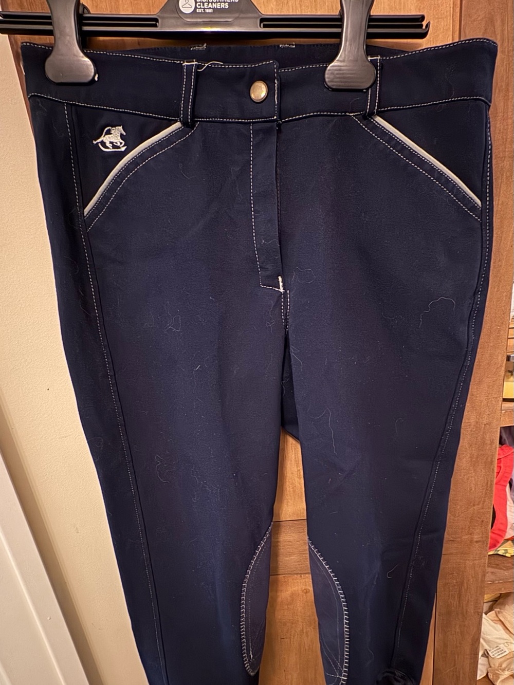 Equestrian-Style Navy Women’s Riding Breeches